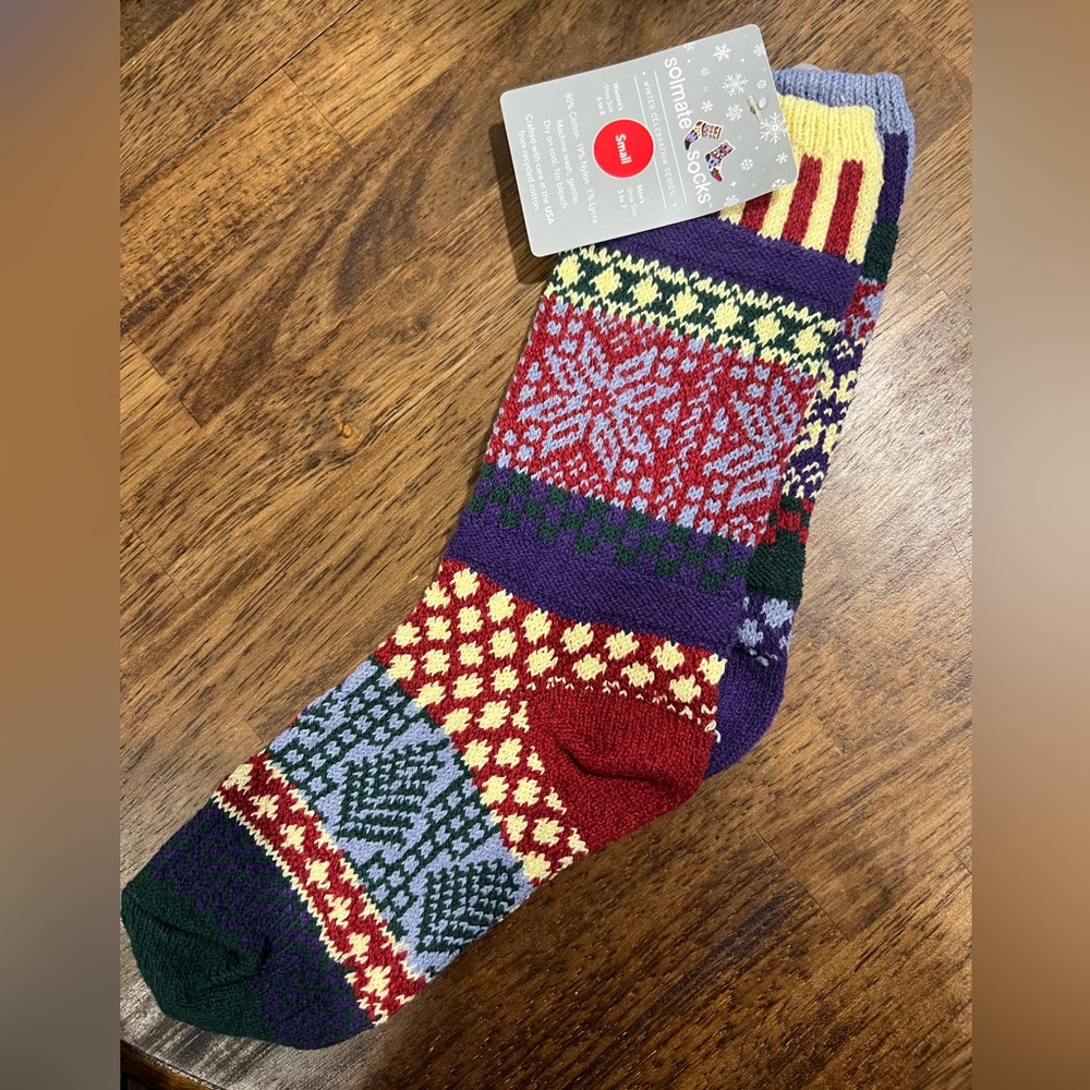 NWT, Solmate Socks in Winterberry